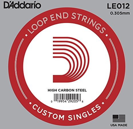 D'Addario Plain Loop End Single Strings LE012