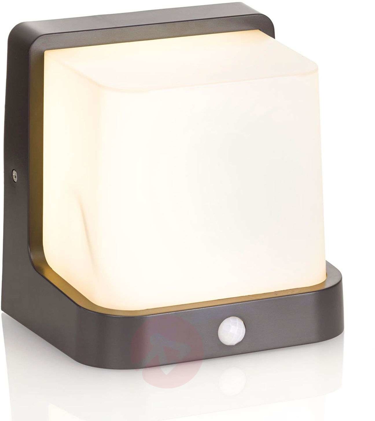 Lampenwelt Zewnętrzna lampa ścienna LED Adenike z czujnikiem