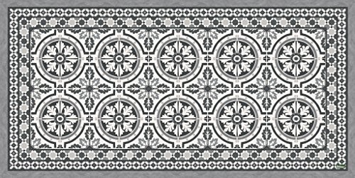 Vilber vilber duża Chef Tanger dywan, winyl, czarna, 75 x 180 x 0.2 cm Gran Chef Tanger