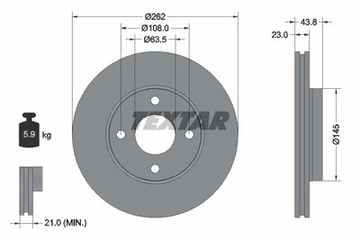 TEXTAR (TMD Friction Services GmbH) (TMD Friction Services GmbH) 92292703 92292703