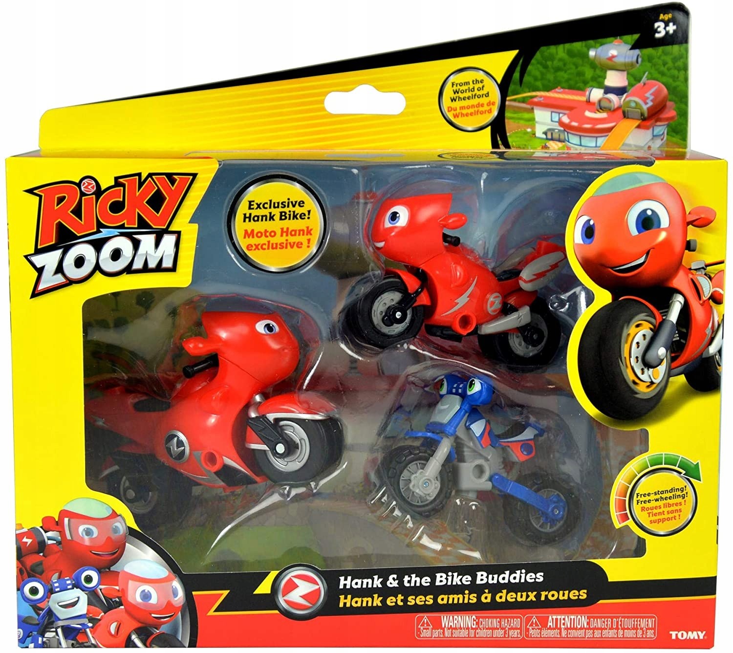 Motor Ricky Zoom Zestaw Figurek Hank Loop Cross