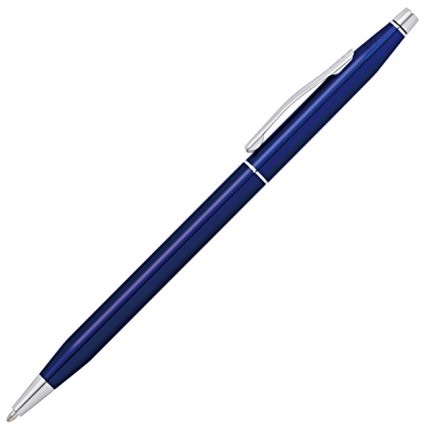 Cross at0082  112 ball point Pen Classic Century w eleganckim pudełku na prezent, półprzezroczysty Blau/Schwarz AT0082-112