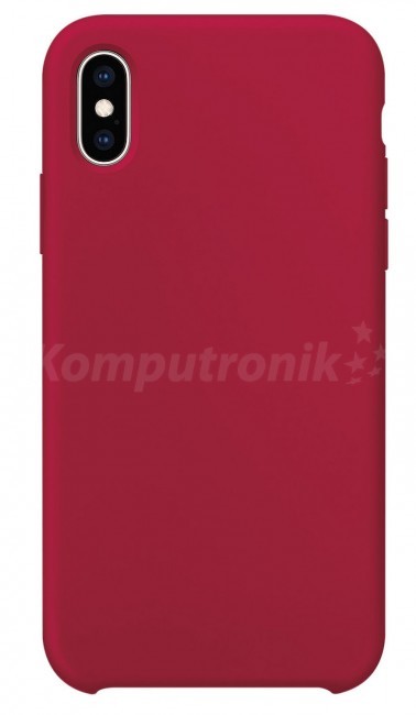 XQISIT Silicone Case do iPhone XS/X czerwony