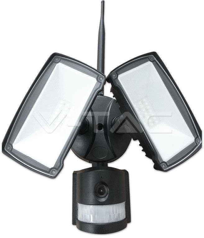 v-tac Projektor LED z Kamerą WiFi 18W Czujnik Ruchu Biały V-TAC VT-4818 6000K 600lm