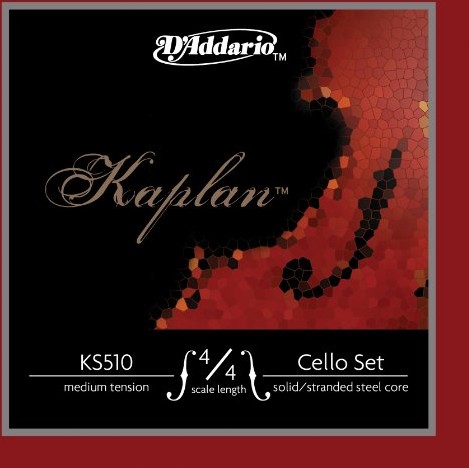 D'Addario D'Addario KS510 4/4H Kaplan Cello, komplet strun, pełne rozmiary, wysokie napięcie KS510-4/4H