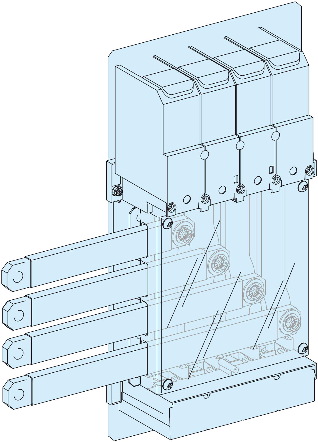 SCHNEIDER Blok-przyłączeniowy-dla-kabli-w-przedziale-do-NSX630 4076