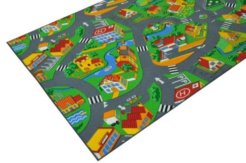 DYWAN DZIECIĘCY LITTLE VILLAGE 400x450cm ULICZKI A753-67619