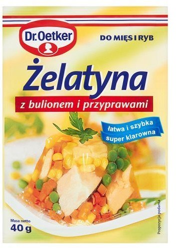 Dr. Oetker Żelatyna z bulionem i przyprawami 40 g Dr. Oetker