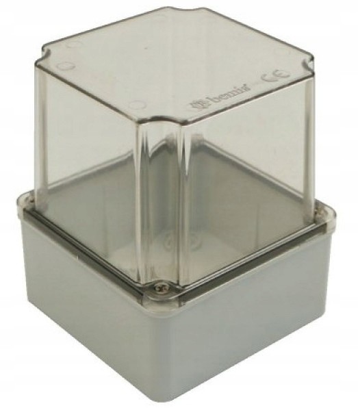 Puszka Bs 120x120x140 pokrywa przeźroczysta IP66