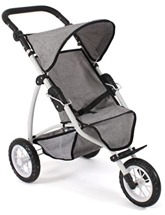 Bayer Chic 2000 Chic 2000 613 19 Jogging Buggy Leon, Puppenbuggy, wózek dla lalek, szary melanż 613 19