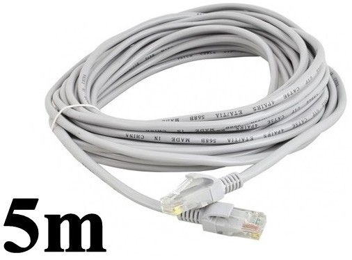 Kabel internetowy rj45 skrętka sieciowy router 5m