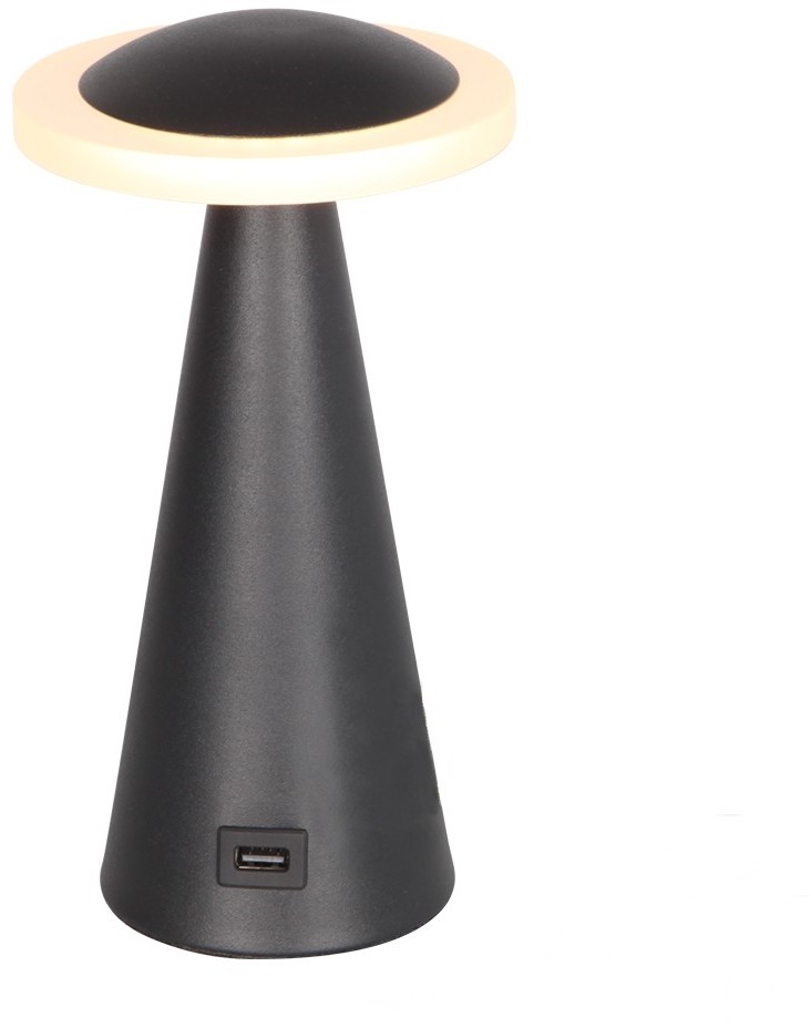 Luxera 26101 - LED Lampa stołowa ściemnialna USB konektor TAPER LED/7W/230V