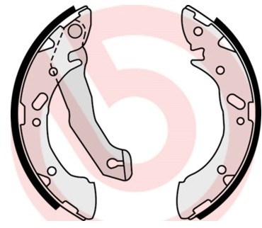 BREMBO Zestaw szczęk hamulcowych S 30 503