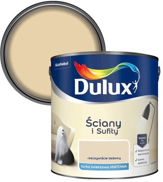 Dulux Farba Ściana i Sufit rzeczywiście beżowy 2,5L 5320142