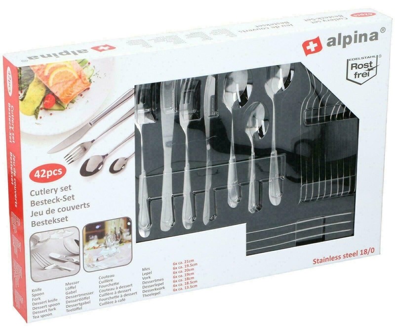 Alpina Alpina - Komplet sztućców 42 el.