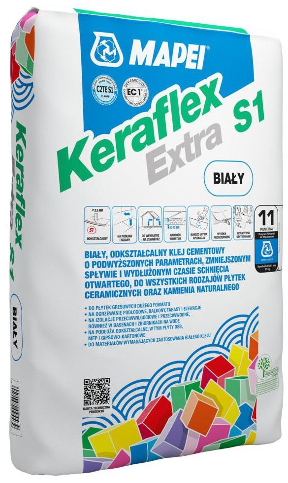 Mapei Zaprawa klejowa KERAFLEX EXTRA BIAŁY