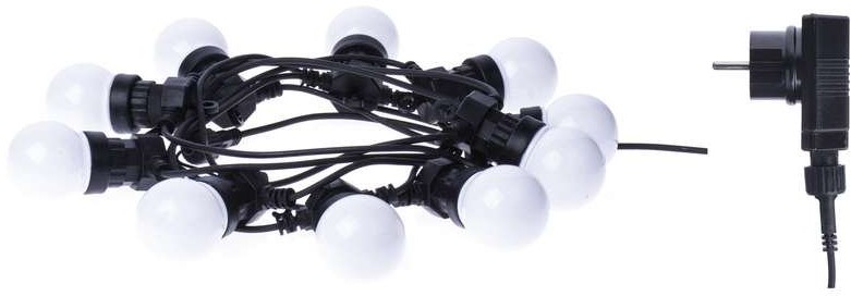 Emos Łańcuch z żarówek 10x 5 LED, mleczne, 5m, IP44, WW ABZGUC