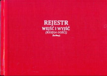 Firma krajewski Rejestr wejść i wyjść / księga gości [Pu/Rwy-1] Pu/Rwy-1