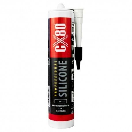 CX80 Silikon Wysokotemperaturowy Ognioodporny 310 ml Uszczelniacz CZARNY 3828 382
