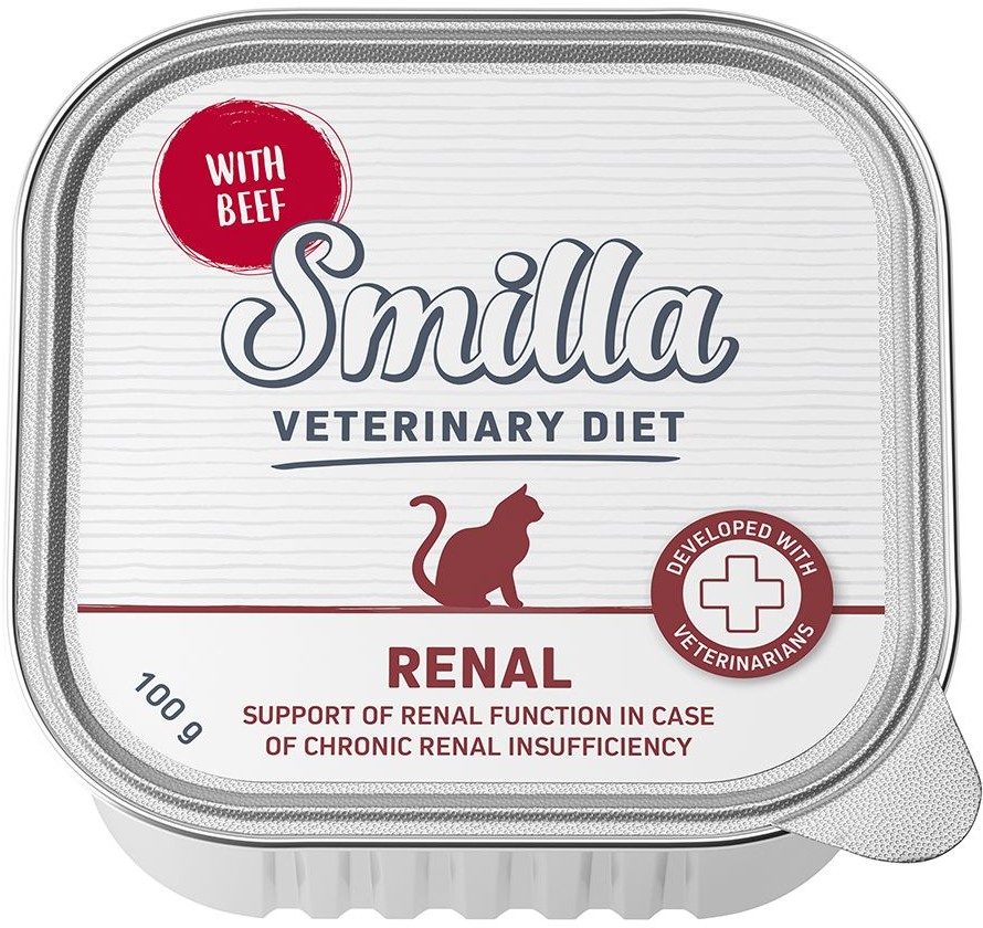 Smilla Veterinary Diet Renal, wołowina - 24 x 100 g