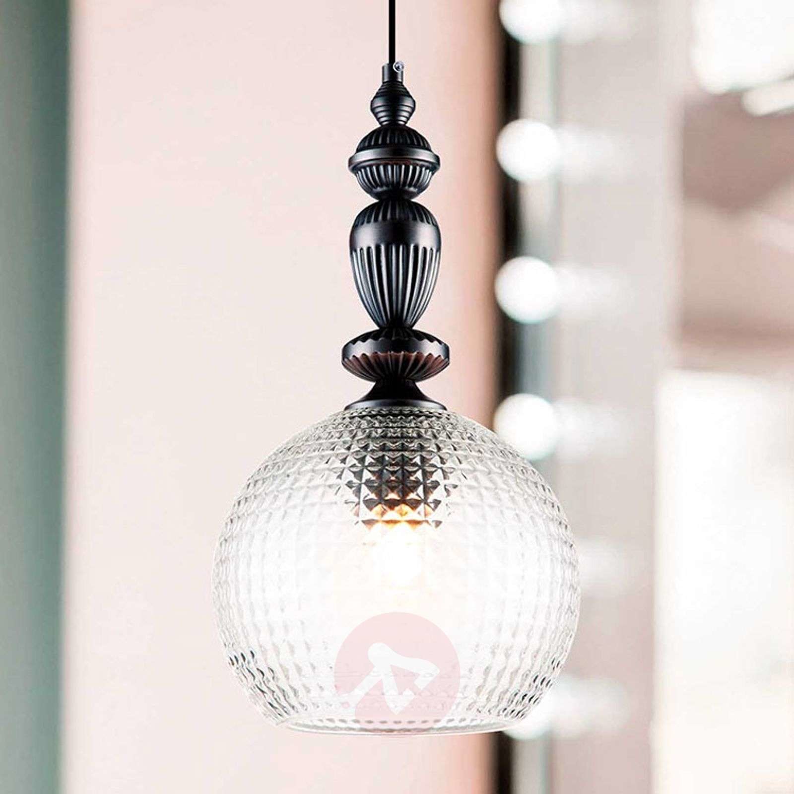 Viokef Talisa - lampa wisząca ze szklanym kloszem