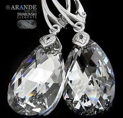 Swarovski Najnowsze Piękne Kolczyki Comet Srebro
