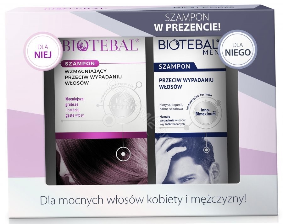 Biotebal Biotebal Zestaw Szampon Przeciw Wypadaniu Włosów 200ml + Szampon Men 150ml