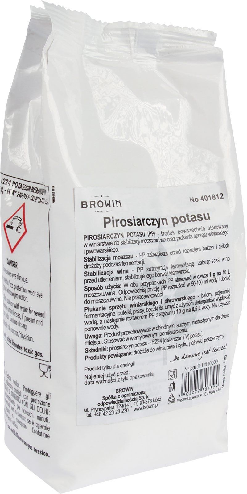 Browin Pirosiarczyn potasu 1 kg