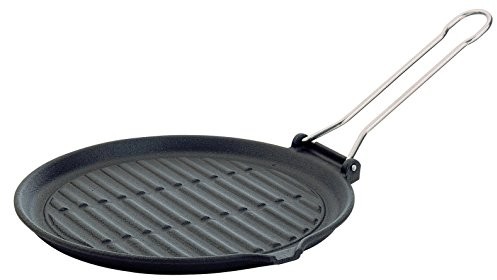 Ilsa ilsa dietella patelnia do grillowania okrągła, wykonane z żeliwa, czarna, 26 cm 2258200