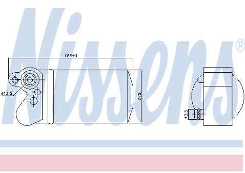 NISSENS Osuszacz, klimatyzacja 95517