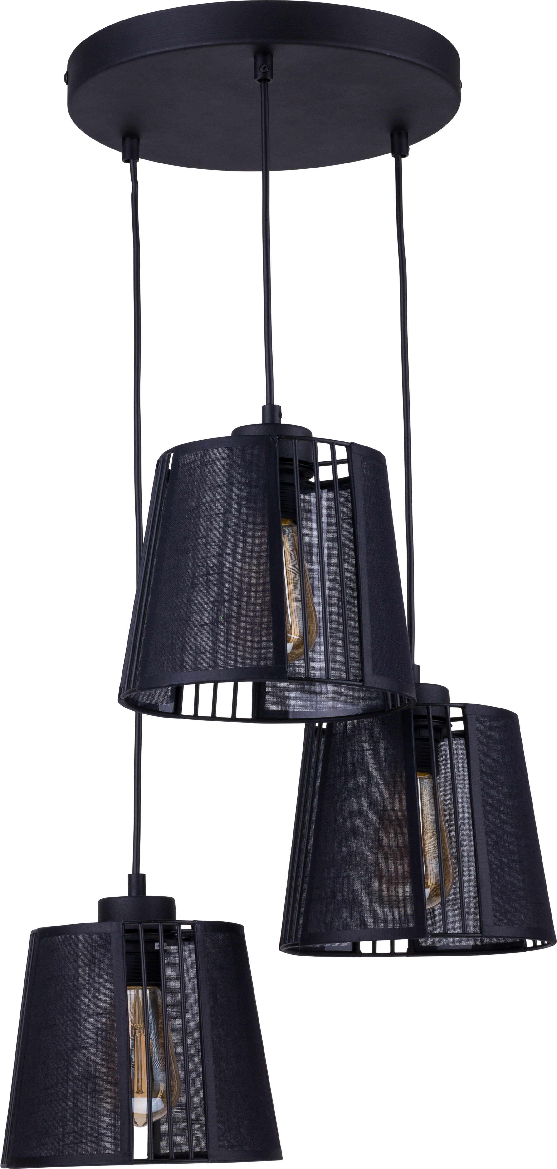 TK Lighting Lampa wisząca TK 1550 z serii CARMEN BLACK