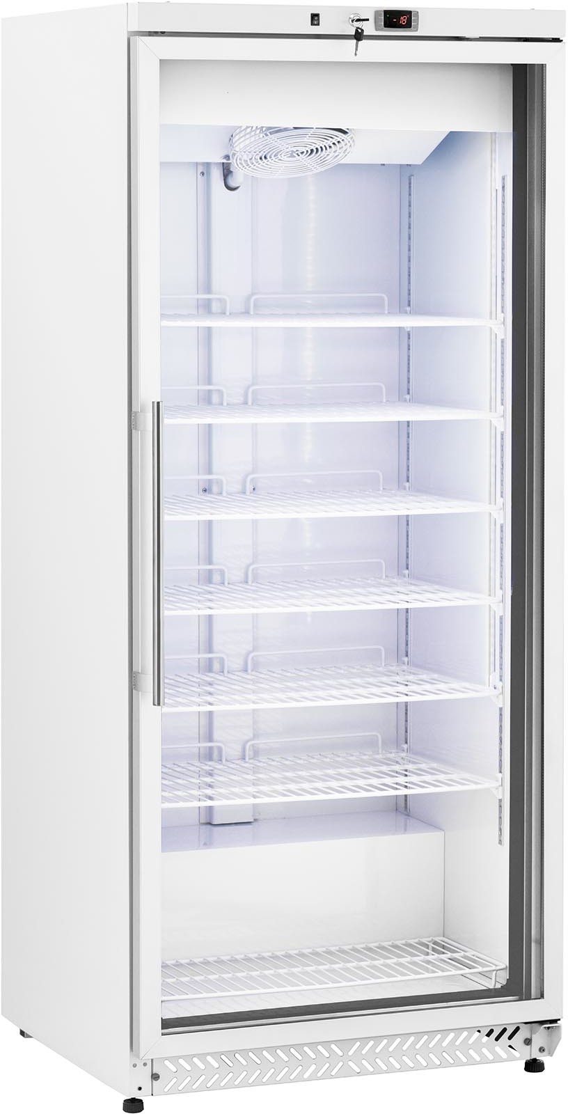 Royal Catering Zamrażarka szufladowa 580 l szklane drzwi srebrna czynnik chłodniczy R290 RCLK-F590GB