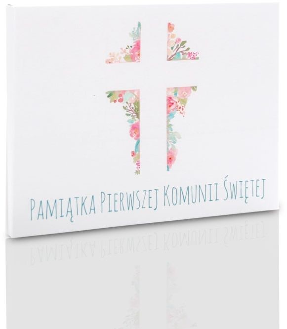Teczka komunijna krzyż na zdjęcia 15x23