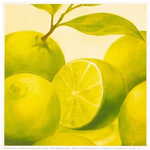 Eurographics sub1209 Susanne Bacha, limonkowy 18 x 18 cm, wysokiej jakości druk artystyczny SUB1209