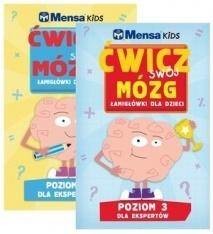 Olesiejuk Sp. z o.o. Pakiet Mensa Kids. Ćwicz swój mózg. Poziom 3-4 - praca zbiorowa