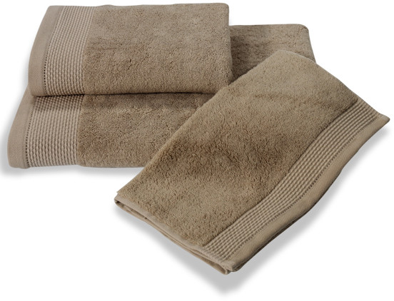 Soft Cotton Bambusowy ręcznik kąpielowy BAMBOO 85x150cm Beżowy Bambusowy ręcznik kąpielowy BAMBOO 85x150cm Beżowy