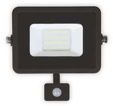 Lumax naświetlacz LED z czujnikiem ruchu Plati 20W 1400lm 3000K IP65 czarny LFL104S