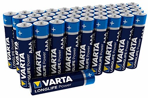 Varta Longlife Power bateria alkaliczna, AA, Mignon, LR6, zestaw 40 sztuk, idealnie nadaje się do zdalnie sterowanych zabawek, kontrolerów, myszy komputerowej, latarki, wagi osobowej, urządzeń medyczn