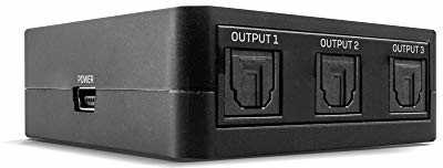 Lindy 3-portowy rozdzielacz dźwięku TosLink (optyczny) cyfrowy 70480
