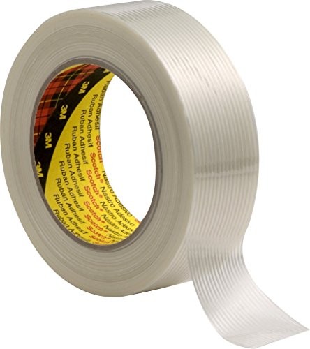 Scotch 3 m 7000035363  Filament taśmy klejącej, 8956, 50 MM X 50 m, przezroczysty (zestaw 18 szt.), przezroczysty 7000035363