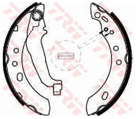 TRW Zestaw szczęk hamulcowych GS8527