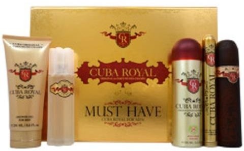 Cuba Original Royal Must Have zestaw woda toaletowa spray 100ml + woda toaletowa spray 35ml + dezodorant spray 200ml+ żel pod prysznic 200ml + woda po goleniu spray 100ml 42558-uniw