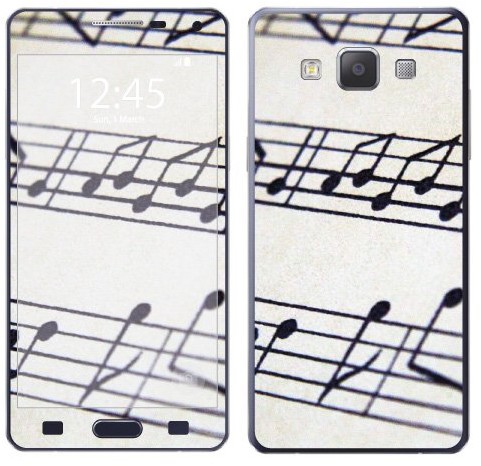 Samsung Royal Sticker Royal tatuaż ścienny RS. 123908 samoprzylepny do Galaxy A5 motyw partycja muzyczna RS.123908