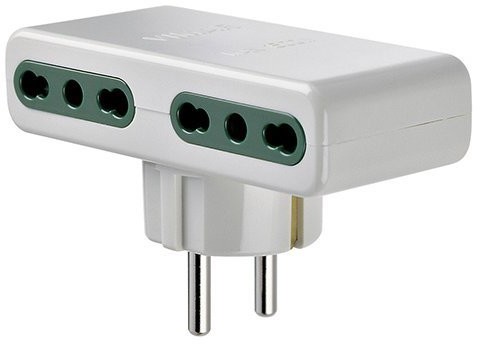 VIMAR zasilacz wtyczka Schuko Piu 4 gniazda 10/16