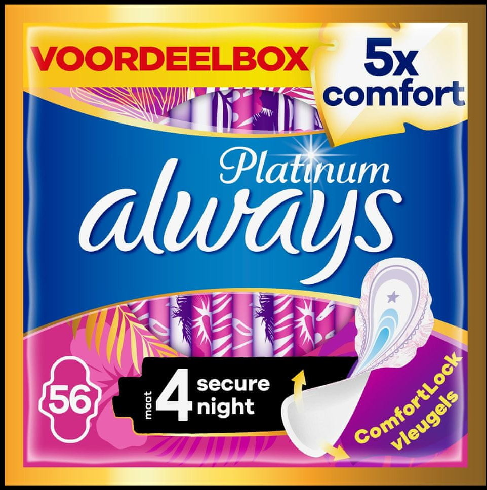 Always podpaski Ultra Secure Night rozm 4) 56 szt