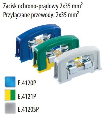 Pawbol SP.Z O.O. Zacisk ochronny 2x35 szary