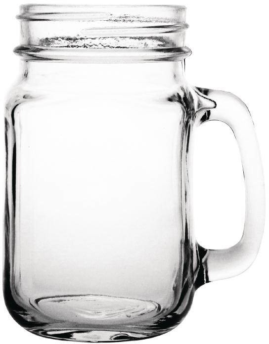 Olympia Szklany słoik z rączką | 450ml | 12szt. CE678