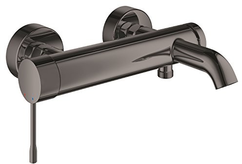 Grohe jednouchwytowa bateria wannowa bateria Essence 33624 do montażu na ścianie Hard Graphite 33624A01