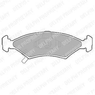 DELPHI Zestaw klocków hamulcowych, hamulce tarczowe LP1630