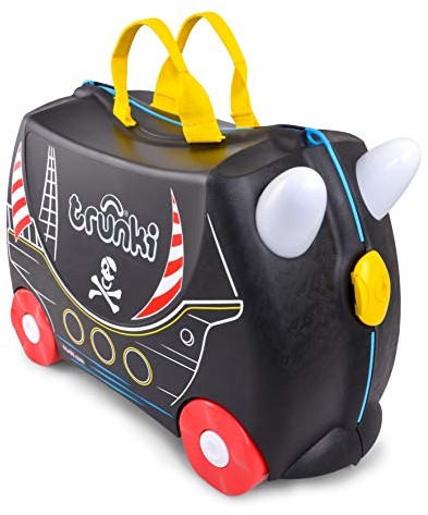 TRUNKI Trunki Walizka dziecięca, bagaż podręczny dla dzieci: Pedro statek piracki (czarny) TRK0312